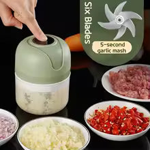 KitchenSwift Portable Mini Chopper || One-Touch Precision Cutting